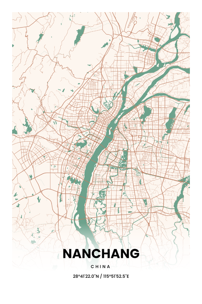 中国南昌市地图底图电子版素材