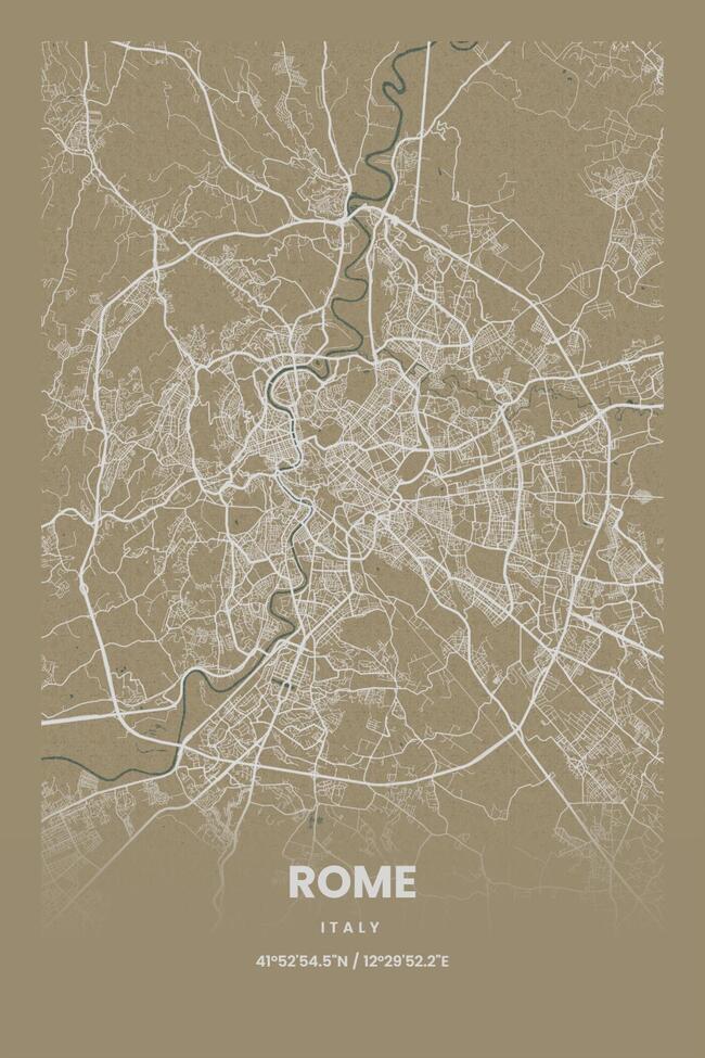 Italy/意大利Rome/罗马地图底图电子版素材