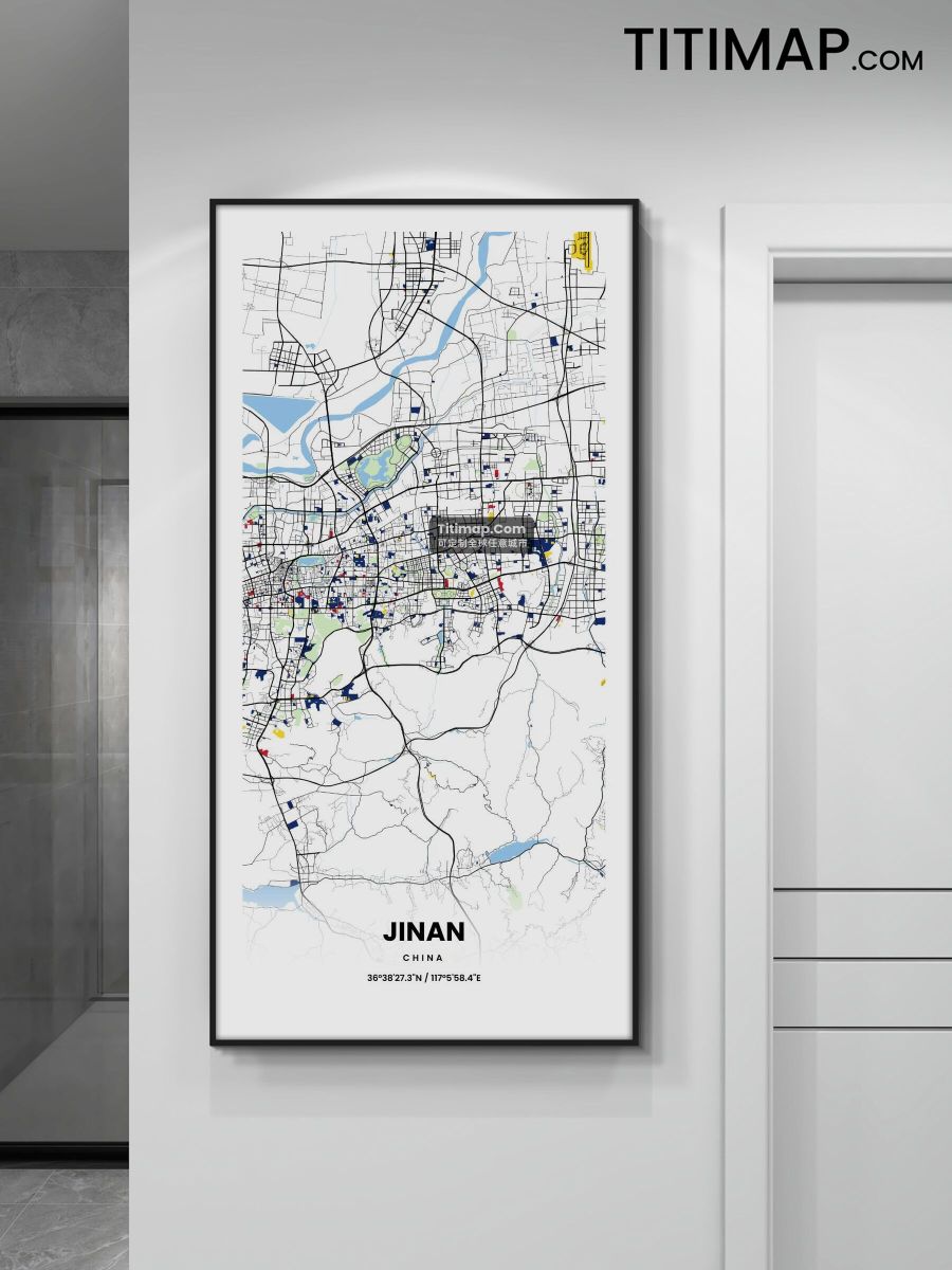 济南市装饰画地图电子版素材