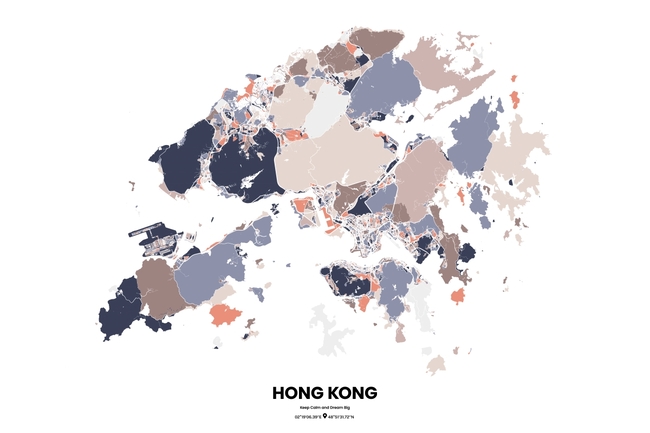 中国香港地图底图电子版素材